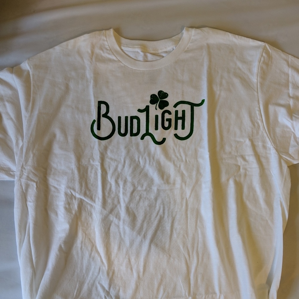 Hanes "Bud Light" Casual T-shirt 2XL White